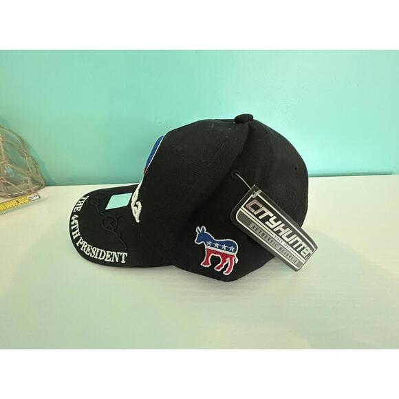 City Hunter Barack Obama The 44th President Cap Adjustable One Size Black NEW - Picture 2 of 7